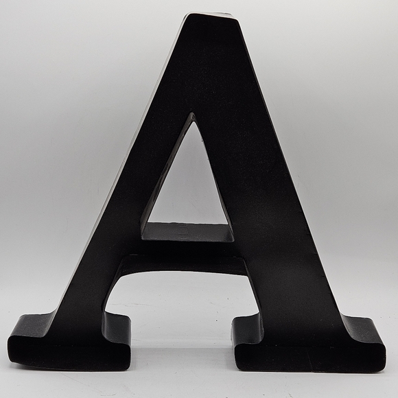 3D black letter A ☆Approximately 13"Wide by 12"High by 2"Deep - Picture 10 of 11